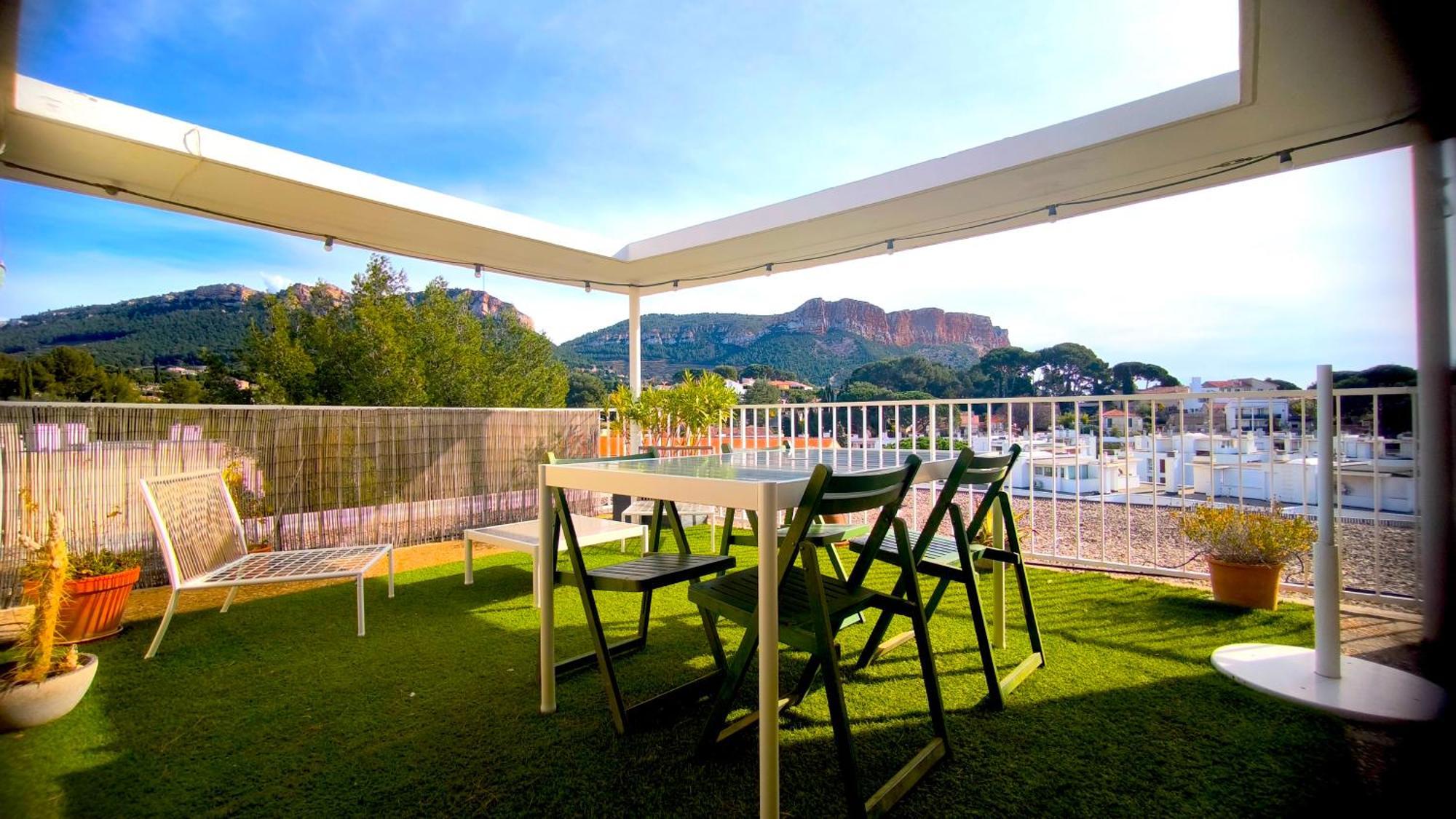 Sunset Garden - Roof Top 45 M2 Vue Mer / Cap Canaille กาซีส์ ภายนอก รูปภาพ